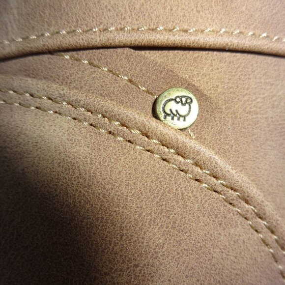 LAMO APRES women's boots size 8, tan, side zip, lace up, faux fur lining insole - Picture 11 of 15